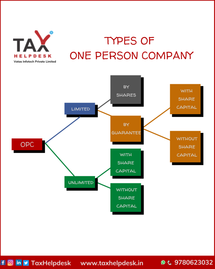 types of one person company