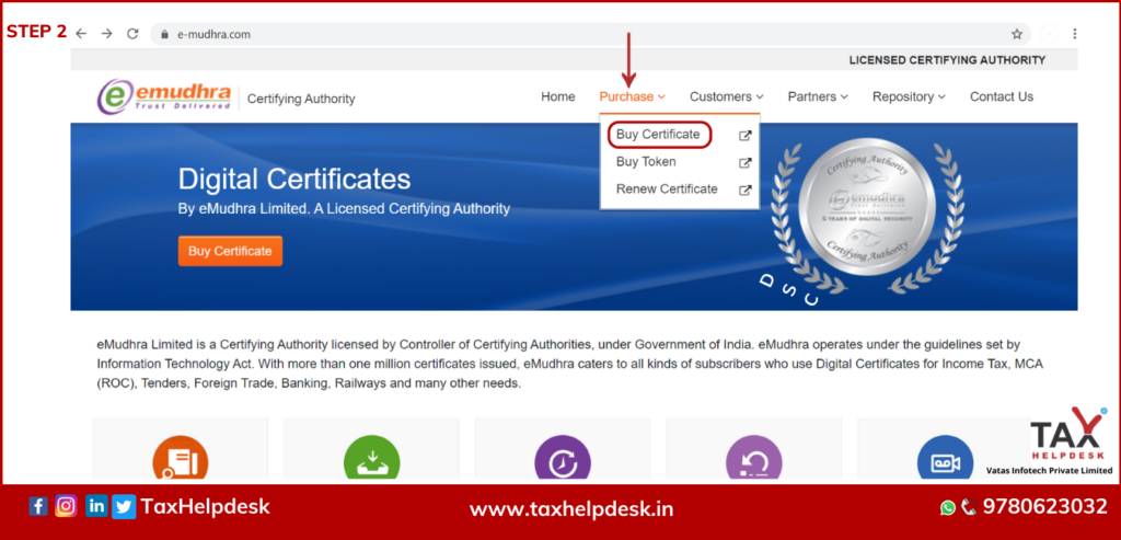 Emudhra- Apply for Digital Signature Certificate(DSC) Online in India