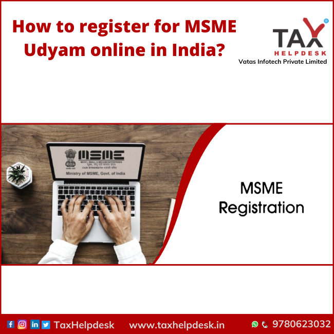 How to register for MSME Udyam online in India