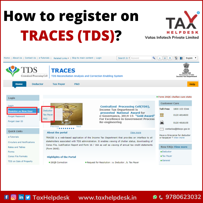 How to register on TRACES (TDS)