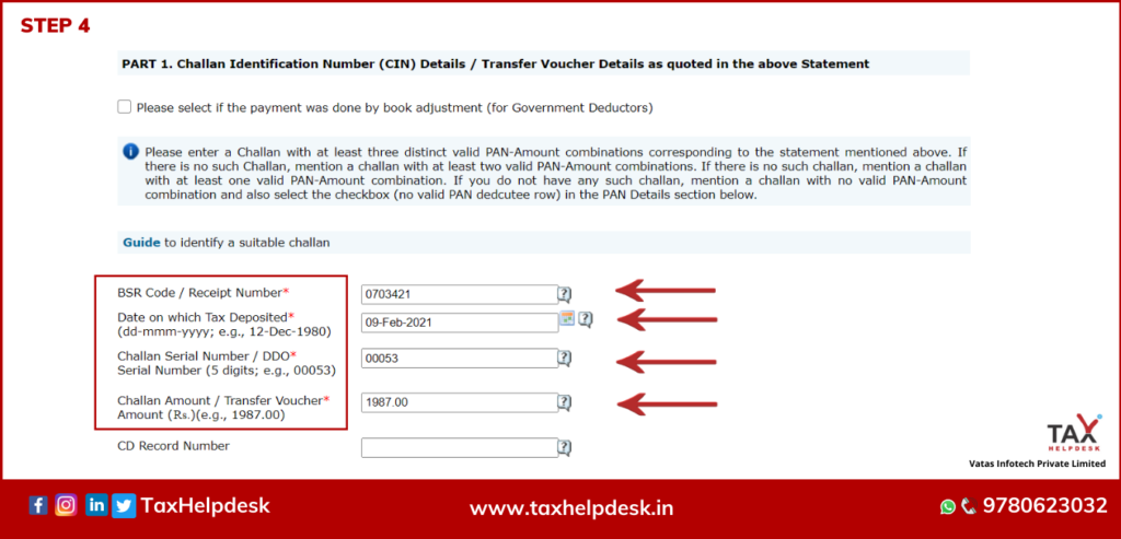 TRACES Registration Step 4