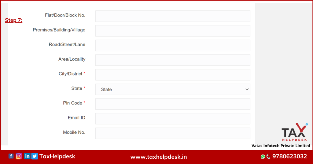 Advance Tax Online Step 7