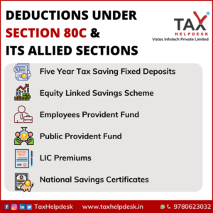 Deductions under Section 80C & its allied sections