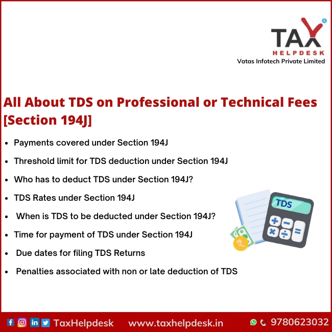 tds on professional fees, section 194j of income tax act, section 194j