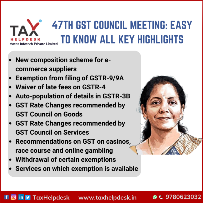 47th GST Council Meeting Easy To Know All Key Highlights