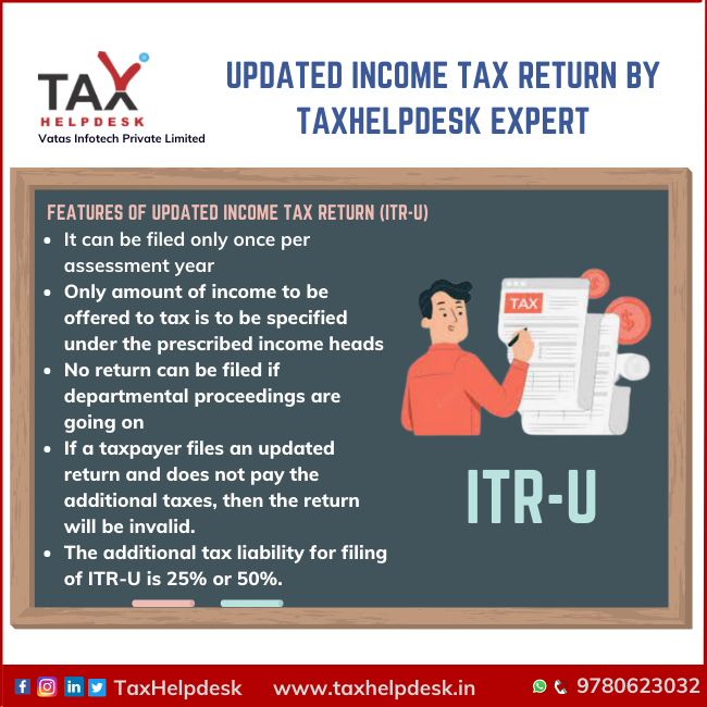 Updated Income Tax Return by TaxHelpdesk Expert
