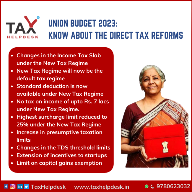 Union Budget 2023 Know About The Direct Tax Reforms